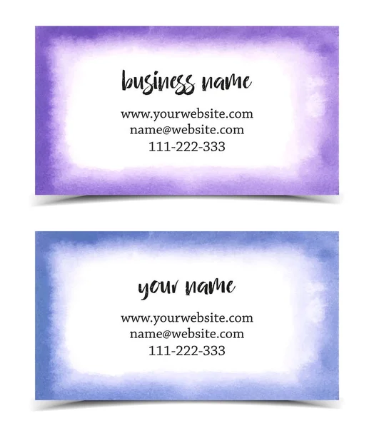 Business Card Template — Stock Vector