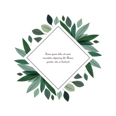 Doğa dekorasyon yaprakları