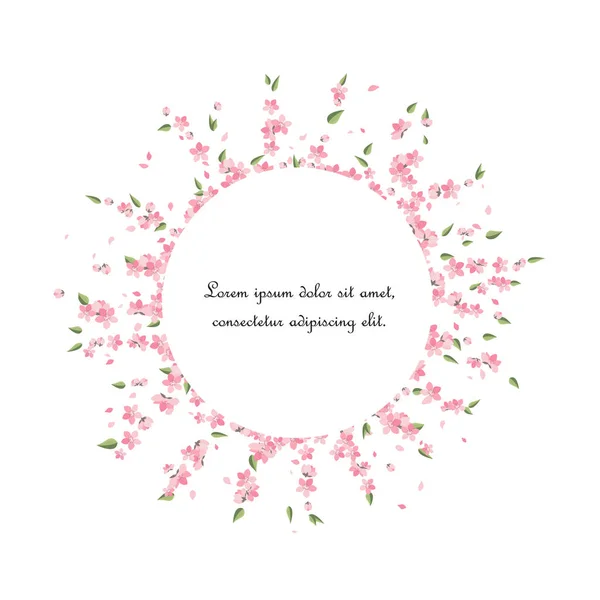 Décoration branche Sakura — Image vectorielle