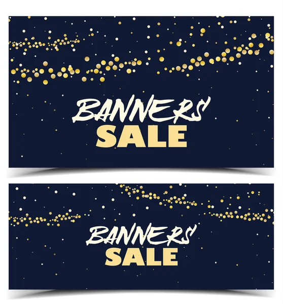 Banners voor verkoop — Stockvector