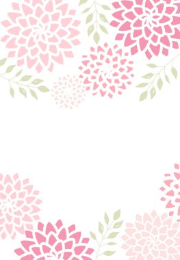 Vektör çiçekli Davetiyeler