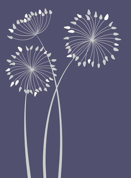 花のシルエットからベクトルイラストカラフルな背景 花の背景 — ストックベクタ