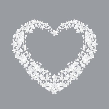 Davetiyenin çiçek süslemesi