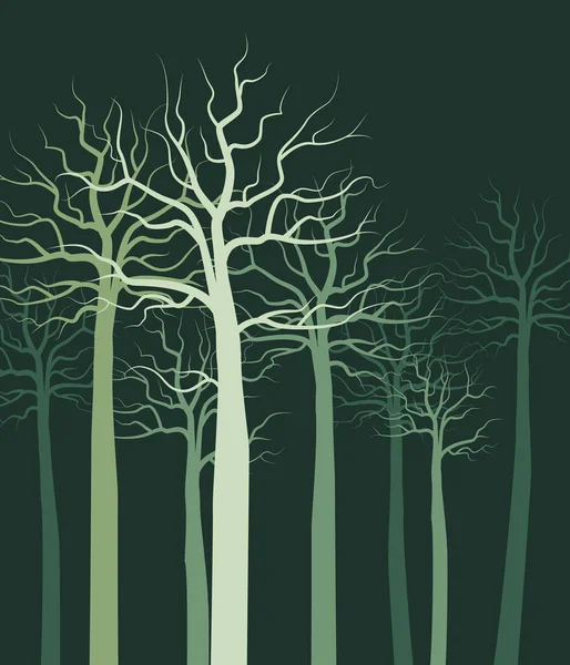 Природний фон Пейзаж з лісом — стоковий вектор