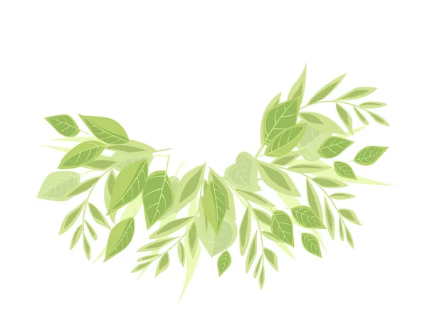 Ιστορικό Πράσινα Φύλλα — Διανυσματικό Αρχείο
