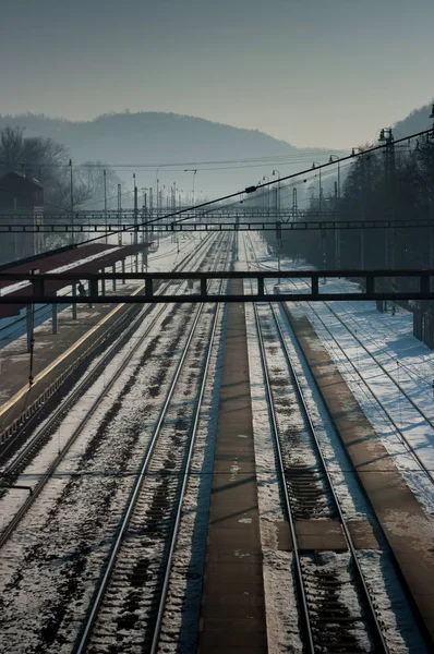 Estación de tren Snowy . — Foto de Stock