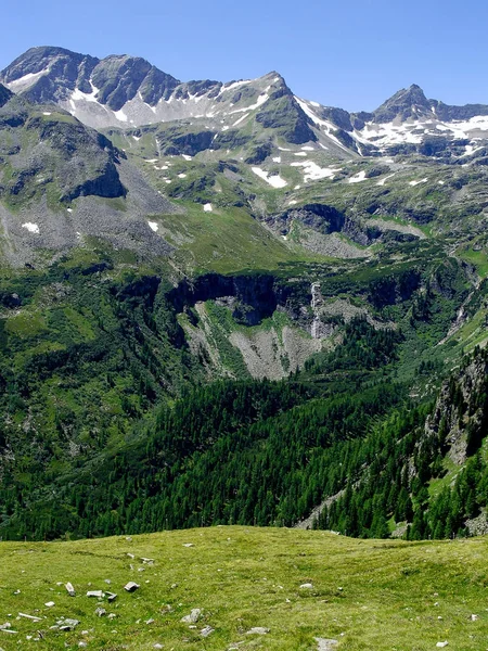 Součástí Horského Masivu Alpách Rakousku Nachází Části Zvané Korutany — Stock fotografie