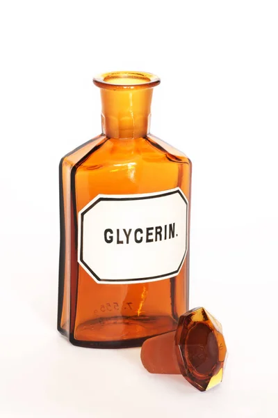 Apotheek, glazen fles, geneeskunde — Stockfoto