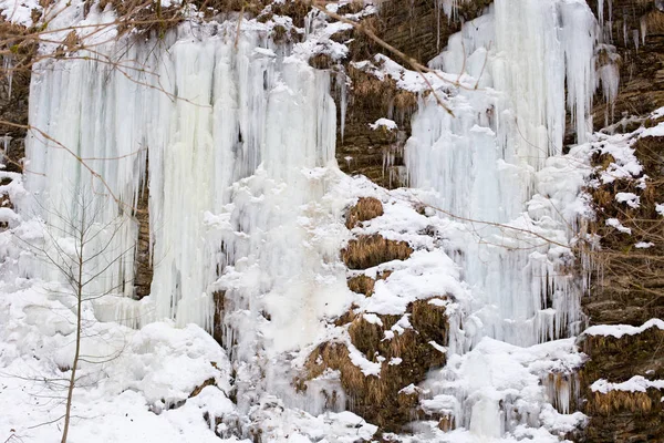 Mañana helada en las cascadas — Foto de Stock