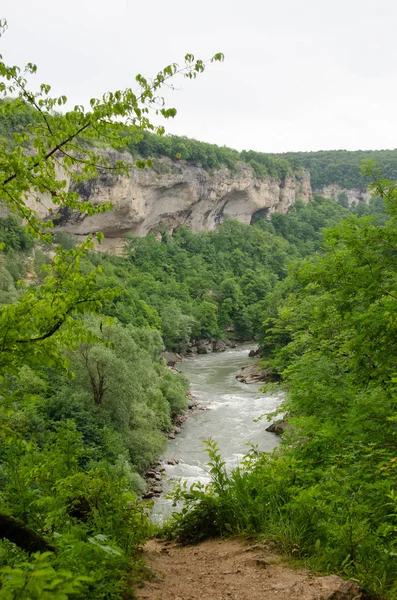 Belle cascate Rufabgo. Adygea — Foto Stock