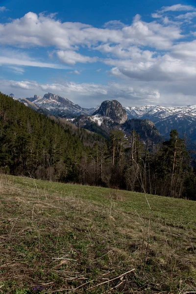 Die Bergkette des Naturparks Große Thach — Stockfoto