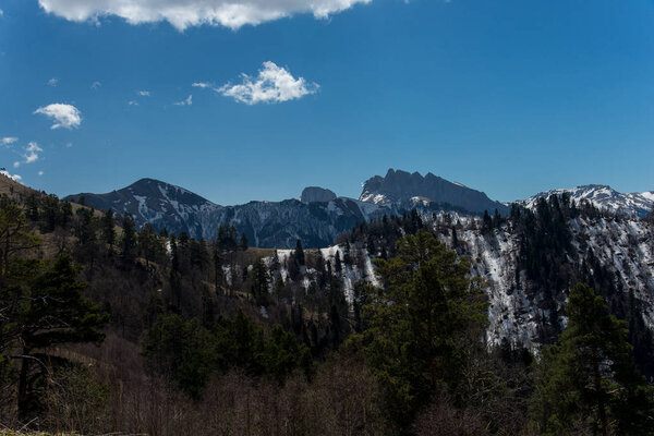 The mountain range of the Big Thach natural park