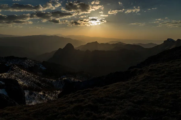 The mountain range of the Big Thach natural park — Stock Photo, Image