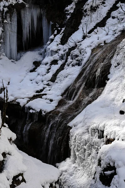 Winter Canyon Van Koerdzhips Rivier Guam Kloof Rusland — Stockfoto