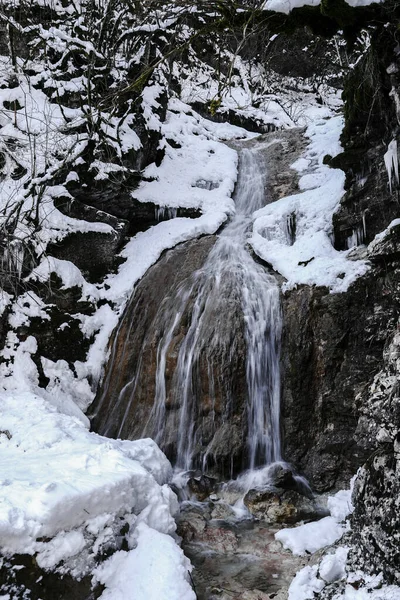 Winter Canyon Van Koerdzhips Rivier Guam Kloof Rusland — Stockfoto