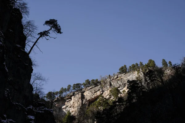 クルドシップス川の冬の峡谷 グアム峡谷 ロシア — ストック写真