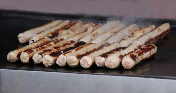 Long Pork Sausages. — Stock Photo, Image