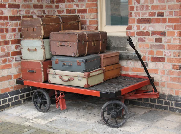 Chariot à bagages ferroviaire . — Photo