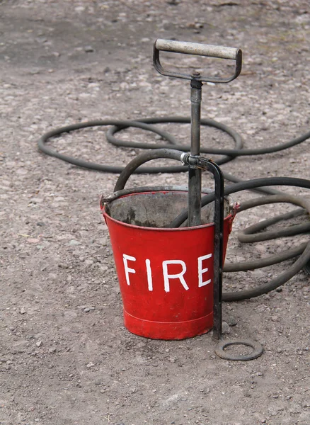 Vintage Fire Bucket. — Stock Photo, Image