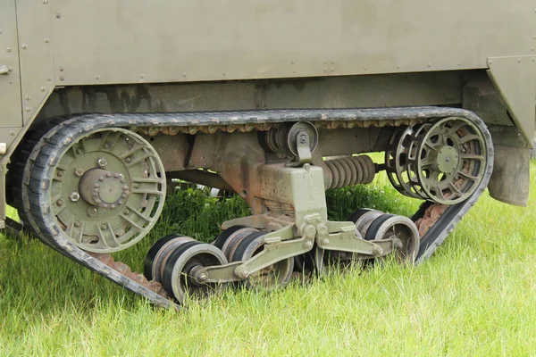 Panzerketten für Fahrzeuge. — Stockfoto
