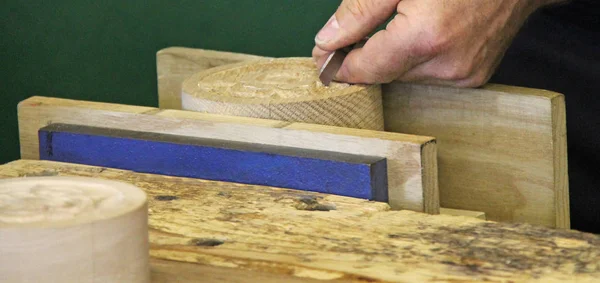 Artesano de trabajo de madera . — Foto de Stock