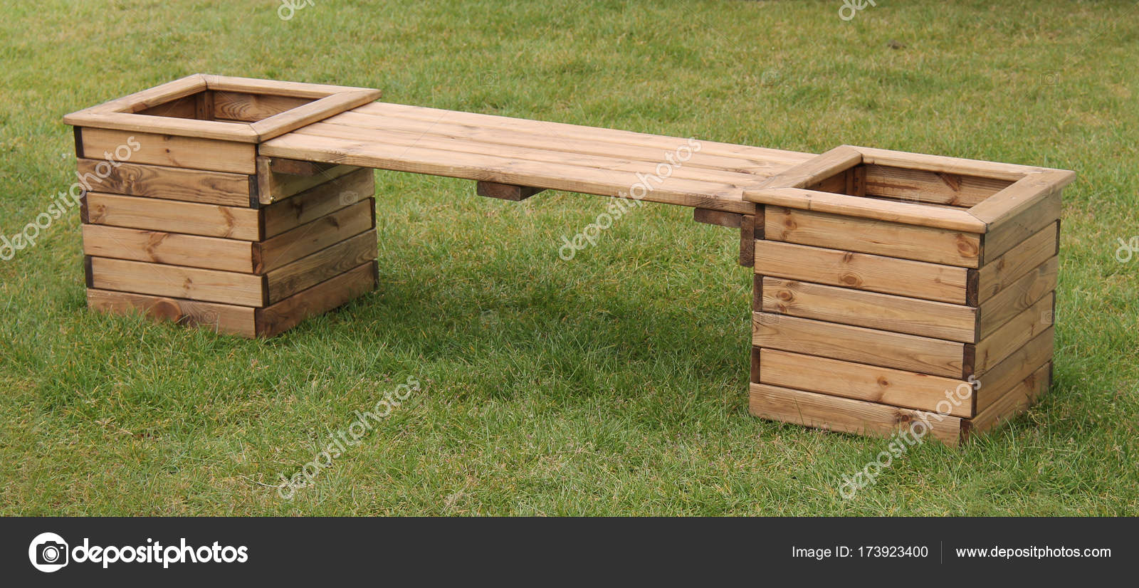 Wooden Sitting Bench Plans Wooden Bench Seat Stock Photo