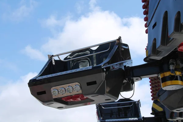 Siège Chariot Volant Haut Sur Une Promenade Foire Amusante — Photo