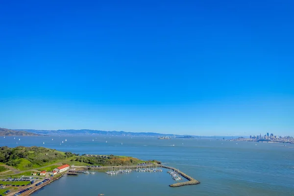 Bela vista panorâmica da baía de Horseshoe em São Francisco — Fotografia de Stock