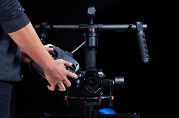 Ручний стабілізатор камери — стокове фото