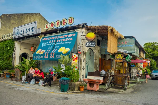Τζορτζτάουν, Μαλαισία - 10 Μαρτίου 2017: Streetscape προβολή των καταστημάτων και της καθημερινής ζωής από την δεύτερη μεγαλύτερη πόλη της Μαλαισίας. — Φωτογραφία Αρχείου