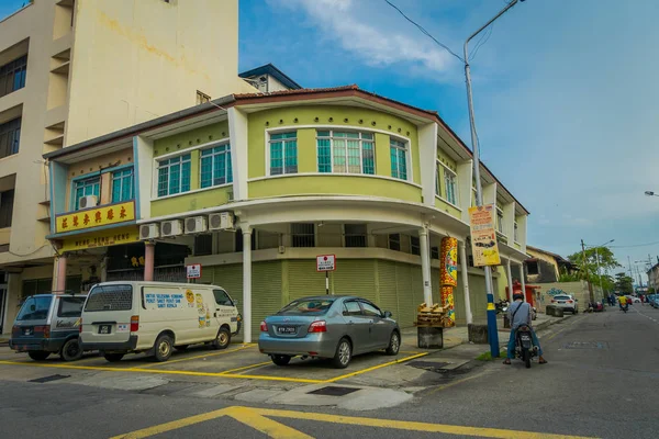 George town, malaysia - 10. März 2017: Straßenbild-Ansicht von Gebäuden und Alltag der zweitgrößten Stadt Malaysiens. — Stockfoto