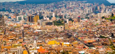 Quito, Ekvator tarihi merkezinin görünümü
