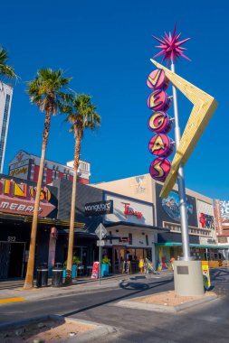 Las Vegas, Nv - 21 Kasım 2016: Fremont Street bir vegas ile işareti