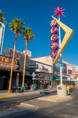Las Vegas, Nv - 21 Kasım 2016: Fremont Street bir vegas ile işareti