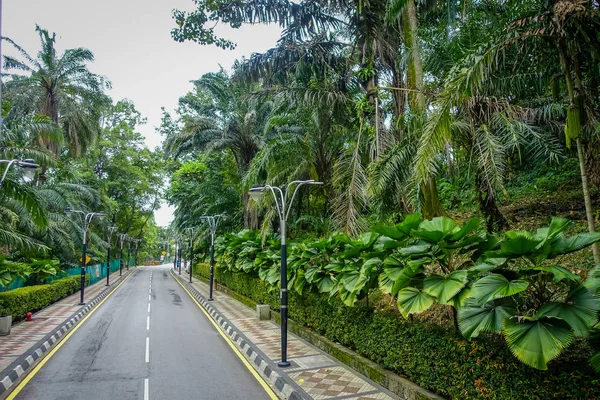 Kis úton egy Park, Kuala Lumpur — Stock Fotó