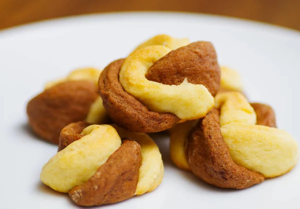 Delicious Turkish homemade savory cookies, tuzlu kurabiye — Stock Photo, Image