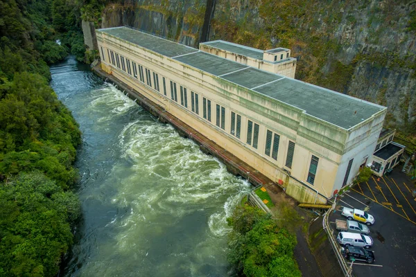 Vattenkraftverk Waikato River, Arapuni, Nya Zeeland — Stockfoto