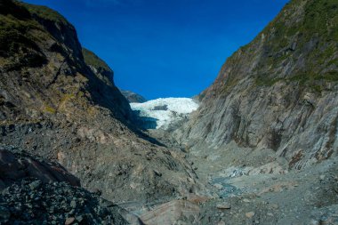 Franz Josef Glacier ve Vadisi kat, Westland, South Island, Yeni Zelanda Franz Josef Glacier Ulusal Parkı