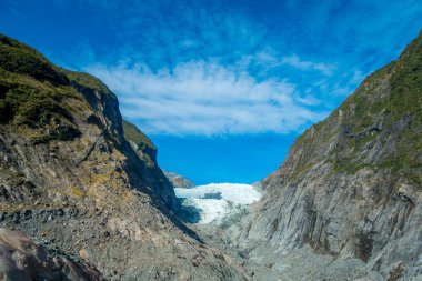 Franz Josef Glacier ve Vadisi kat, Westland, South Island, Yeni Zelanda Franz Josef Glacier Ulusal Parkı