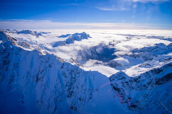 Bela vista do pico Grossglockner e da geleira do Parque Nacional do Glaciar KaiserFranz Josef, na Nova Zelândia, nos Alpes Austríacos — Fotografia de Stock