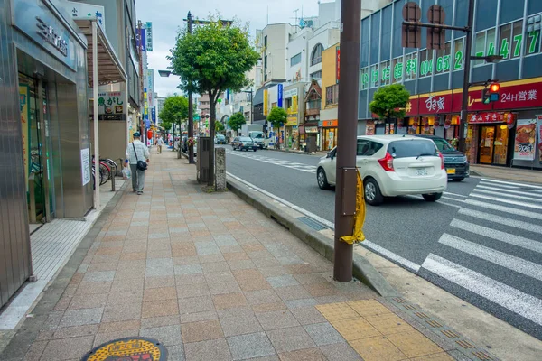 HAKONE, JAPÃO - JULHO 02, 2017: Estilo japonês de rua urbana pequena em Hakone — Fotografia de Stock