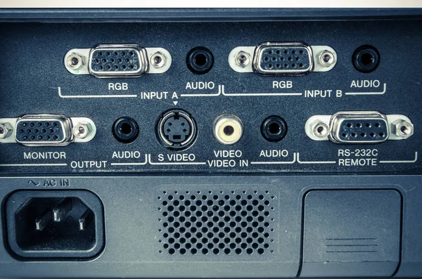 Cierre de una consola de mezcla de audio, fondo de consola — Foto de Stock