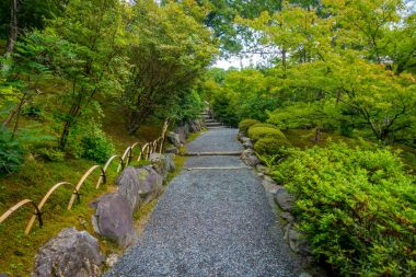 Zen Bahçe, Tenryu-ji, göksel Dragon Tapınağı. Kyoto, Japonya