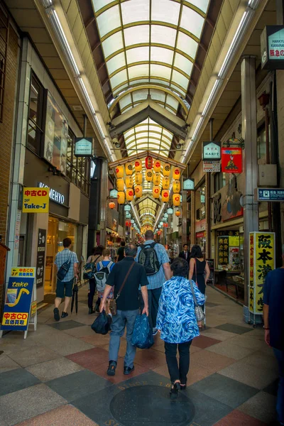 KYOTO, JAPAN - JULY 05, 2017: Teramachi is an indoor shopping street located in the center of Kyoto city — Stock Photo, Image