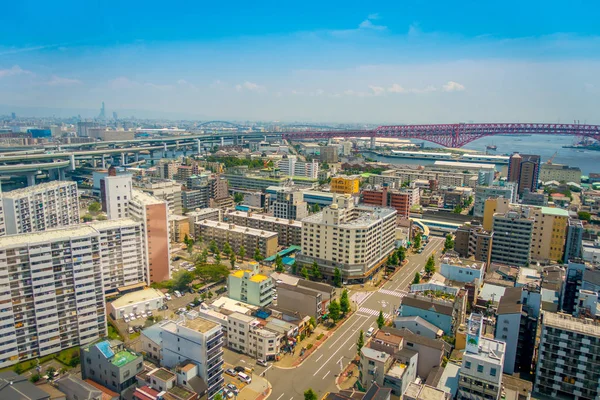 Osaka, Japan stadsbilden i distriktet ABO — Stockfoto