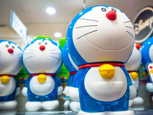 Tokyo, Japonya Haziran 28-2017: çeşitli doraemon oyuncak, oyuncak Merkezi Tokyo'da bulunan yakın