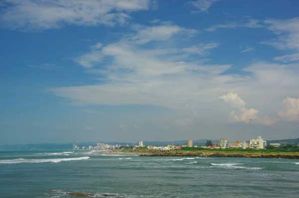 Vackra kusten vid samma strand i atacamas, Ecuador — Stockfoto