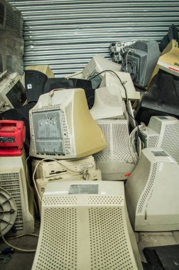 Bilgisayar parçaları elektronik geri dönüşüm için sıralama yakın çekim