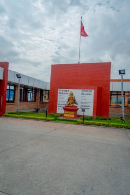 Katmandu, Nepal, 02 Kasım 2017: Tribhuvan Uluslararası Havaalanı - Katmandu altyapısında