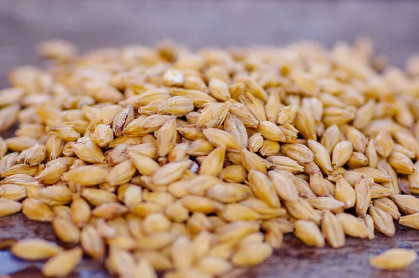 Chiudere il grano su un tavolo di legno — Foto Stock